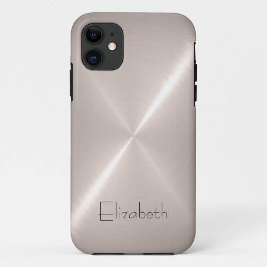 Coques Case-Mate iPhone Regard argenté en métal d'acier inoxydable (Dos)
