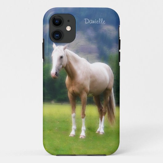 Coques Case-Mate iPhone Regard peint par cheval mou rêveur de palomino (Dos)