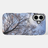 Coques Case-Mate iPhone Regardant les arbres d'un matin d'hiver (Verso (horizontal))