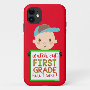Case-Mate iPhone Case REGARDEZ LA PREMIÈRE GRADE ICI JE VIENS drôle mign