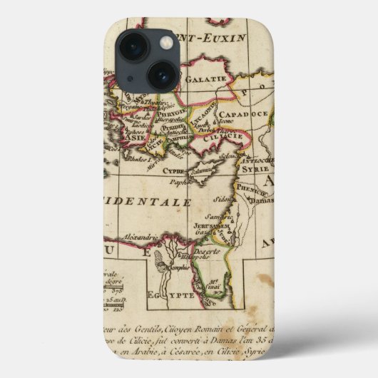 Coques Case-Mate iPhone Régions, endroits dans le nouveau testament (Verso)