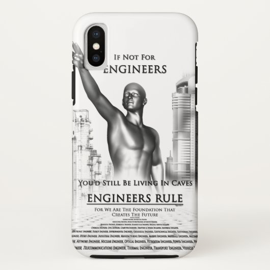 Coques Case-Mate iPhone Règle des ingénieurs (Dos)