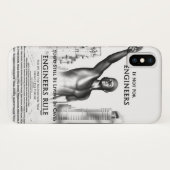 Coques Case-Mate iPhone Règle des ingénieurs (Dos (Horizontal))
