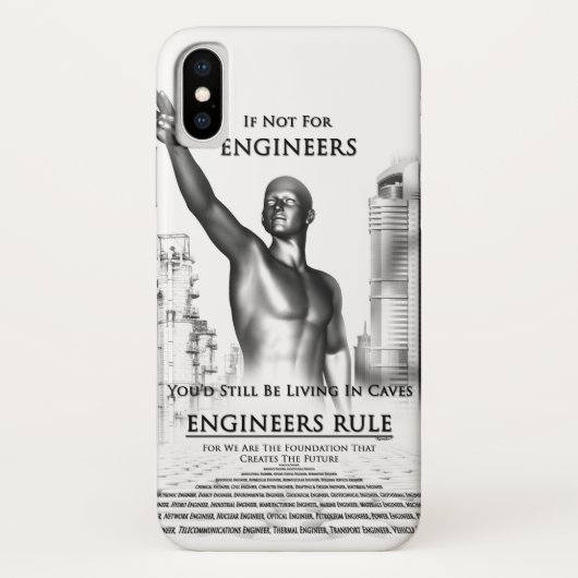 Coques Case-Mate iPhone Règle des ingénieurs (Dos)