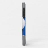 Coques Case-Mate iPhone Règles de volley-ball | Initiales en bleu profond (Dos/Gauche)