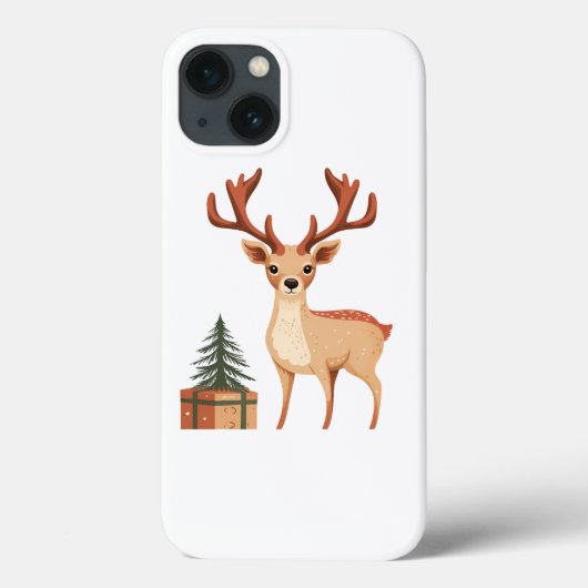 COQUES Case-Mate iPhone RÉINDEUR ET ARBRE DE NOËL (Verso)