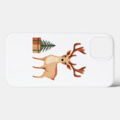 COQUES Case-Mate iPhone RÉINDEUR ET ARBRE DE NOËL (Verso (horizontal))