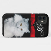 COQUES Case-Mate iPhone REINE DE CHAUSSURES BLANCHES AVEC MONOGRAMME ROUGE (Dos (Horizontal))