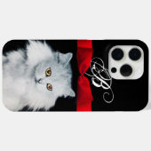 COQUES Case-Mate iPhone REINE DE CHAUSSURES BLANCHES AVEC MONOGRAMME ROUGE (Verso (horizontal))