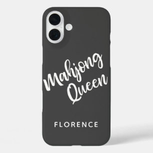 Coques iPhone 16 Plus Reine de Mahjong Personnalisée