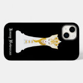 Coques Case-Mate iPhone Reine des échecs / Nom personnalisé (Verso (horizontal))