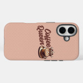 Coques Case-Mate iPhone Reine du café (Verso (horizontal))