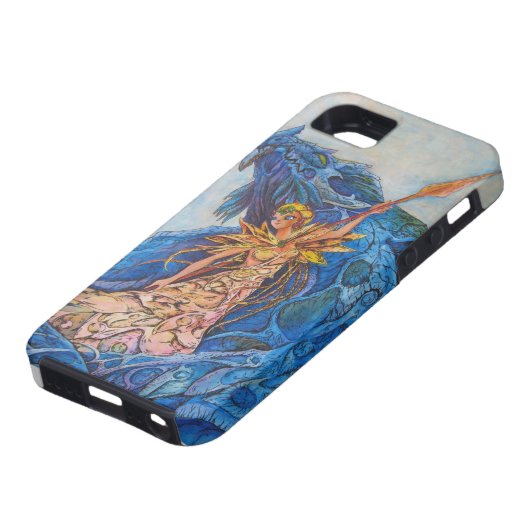 Coques Case-Mate iPhone Reine du dragon bleu (Bas)