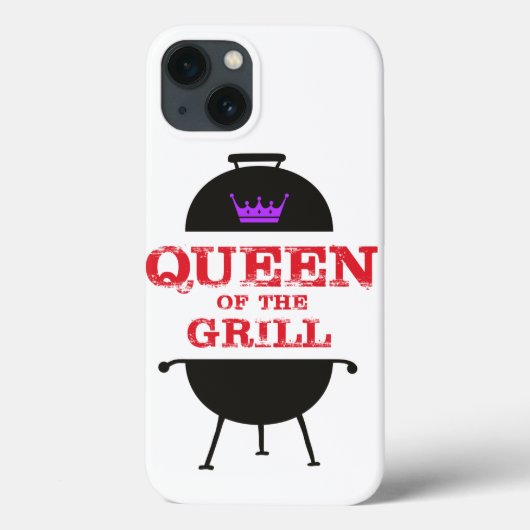 Coques Case-Mate iPhone Reine Du Grill, Rouge Couronne Violet (Verso)