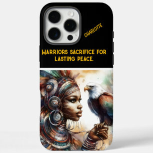 Coques iPhone 16 Pro Max Reine guerrière vêtue d'aigle de force