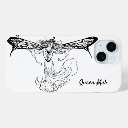 Coques Case-Mate iPhone Reine Mab Fairy, reine des fées (Verso (horizontal))