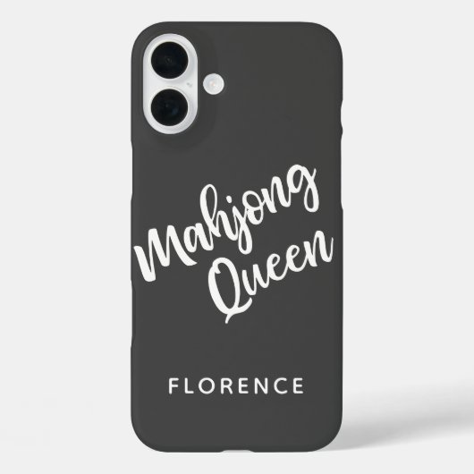 Coques Case-Mate iPhone Reine Mahjong personnalisée (Verso)