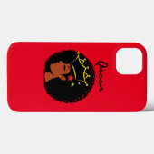 Coques Case-Mate iPhone Reine noire (Verso (horizontal))