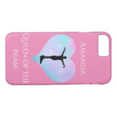 Coques Case-Mate iPhone Reine Rose Des Poutres Gymnastique Personnalisée (Dos (Horizontal))