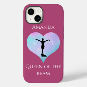 Coque Pour iPhone 14 Reine Rose Des Poutres Gymnastique Personnalisée