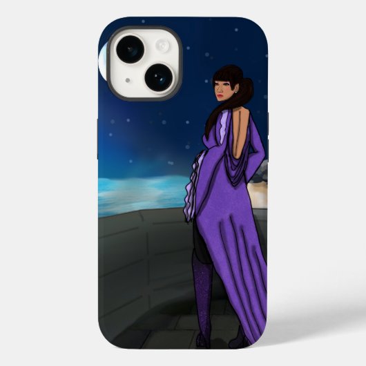 Coques Case-Mate iPhone Reine sur son balcon (Verso)