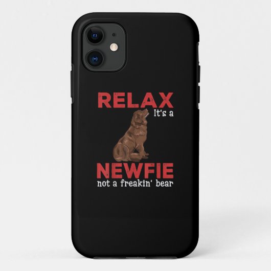 Coques Case-Mate iPhone Relax | Cute newfoundland (Dos)