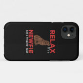 Coques Case-Mate iPhone Relax | Cute newfoundland (Dos (Horizontal))