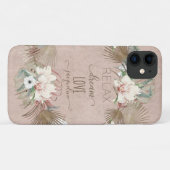 Coques Case-Mate iPhone Relax Dream Love Tropical Blush Pink Orchid Palm (Dos (Horizontal))