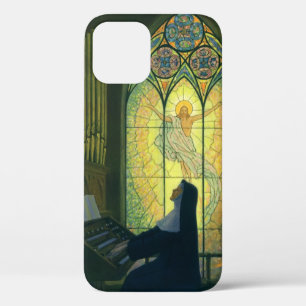 Coques Pour iPhone Religion vintage, religieuse jouant de l'orgue à l