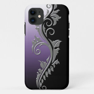 Coque Case-Mate Pour iPhone Remous argenté noir pourpre Girly iPhone5