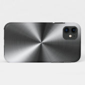 Coques Case-Mate iPhone Remous balayés en métal (Dos (Horizontal))