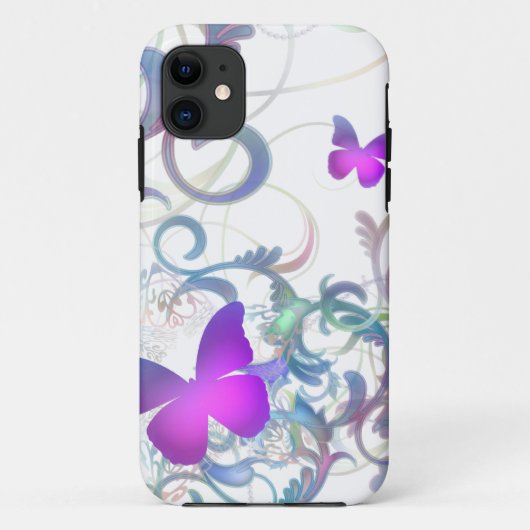 Coques Case-Mate iPhone Remous élégant de papillon (Dos)