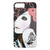Coques Case-Mate iPhone Remous floraux de fille de papillon (Dos)