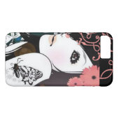 Coques Case-Mate iPhone Remous floraux de fille de papillon (Dos (Horizontal))