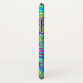 Coques Case-Mate iPhone Remous humides liquides au néon de peinture (Dos/Droite)