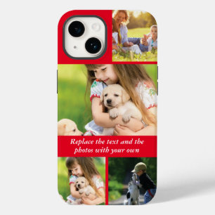 Coque Pour iPhone 14 Remplacez le texte et les photos par le vôtre