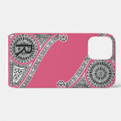 Coques Case-Mate iPhone RENAISSANCE ARCHITECTE Fraise Ice rose Monogramme (Verso (horizontal))