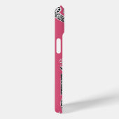 Coques Case-Mate iPhone RENAISSANCE ARCHITECTE Fraise Ice rose Monogramme (Verso / Droite)