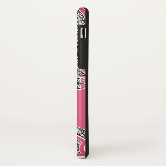 Coques Case-Mate iPhone RENAISSANCE ARCHITECTE Fraise Ice rose Monogramme (Dos/Gauche)