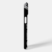 Coques Case-Mate iPhone RENAISSANCE ARCHITECTE Monogramme Noir Blanc (Verso / Droite)
