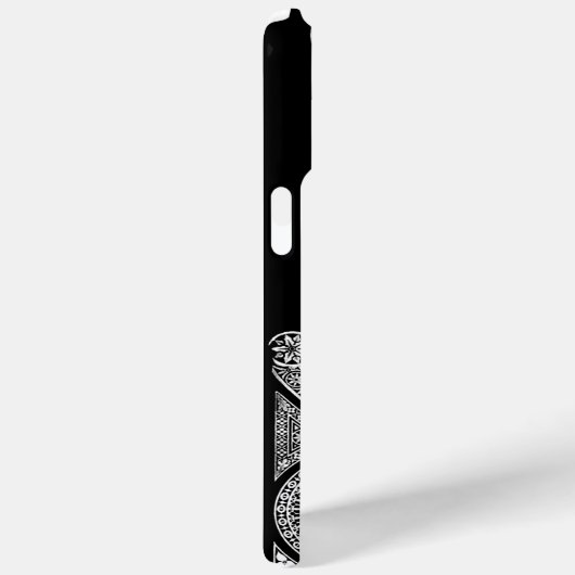 Coques Case-Mate iPhone RENAISSANCE ARCHITECTURE Noir Blanc Rouge Gem Mono (Verso / Droite)