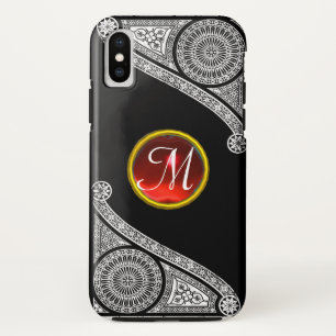 Case-Mate iPhone Case RENAISSANCE ARCHITECTURE Noir Blanc Rouge Gem Mono