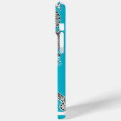 Coques Case-Mate iPhone RENAISSANCE ARCHITECTURE Scruba Blue Monogramme (Verso / Gauche)