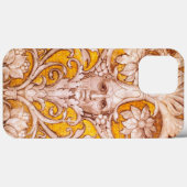 COQUES Case-Mate iPhone RENAISSANCE FACE GROTESQUE WITH GOLD WHITE FLORAL (Verso (horizontal))