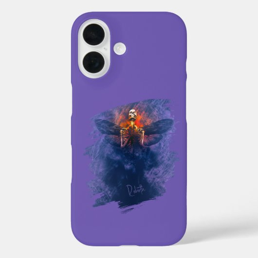 Coques Case-Mate iPhone Renaissance. Squelette avec ailes se levant (Verso)