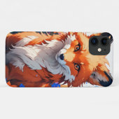 Coques Case-Mate iPhone Renard à fleurs (Dos (Horizontal))