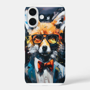 Coques iPhone 16 Renard Abstrait minimaliste