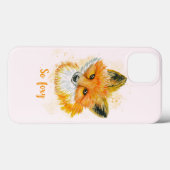 Coques Case-Mate iPhone Renard aquarelle So Foxy (Verso (horizontal))