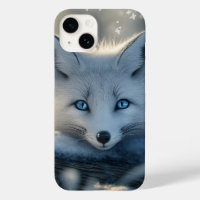 Renard arctique aux yeux bleus submergeants