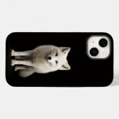Coques Case-Mate iPhone Renard arctique ivoire Black 4 Luxe iPhone 14 Mate (Verso (horizontal))